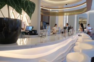 enjoy lunch in the asian restaurant