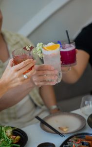 Cheers drink together