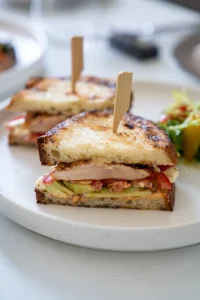Breakfast with Grilled Chicken Avocado Sandwich in bali