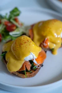 Eggs Benedict for breakfast bali mia