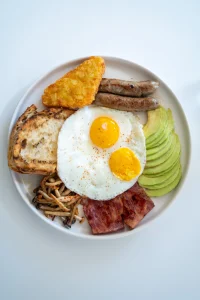 classic big breakfast plate in bali